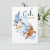 Komplimentkarte glücklich steht dir gut (Stehend Vorderseite)