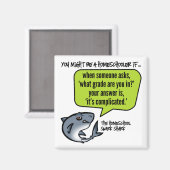 kompliziert magnet (Vorderseite/Rückseite)