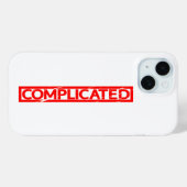 Komplizierte Briefmarke Case-Mate iPhone Hülle (Rückseite (Horizontal))