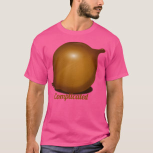 Komplizierte geschichtete Zwiebel mit Schichten T-Shirt