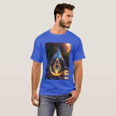 Komplizierter Scaling- und Flames Tattoo-Design-T T-Shirt (Vorne ganz)