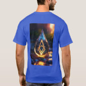 Komplizierter Scaling- und Flames Tattoo-Design-T T-Shirt (Rückseite)