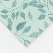 kompliziertes botanisches Muster Fleecedecke (Ecke)
