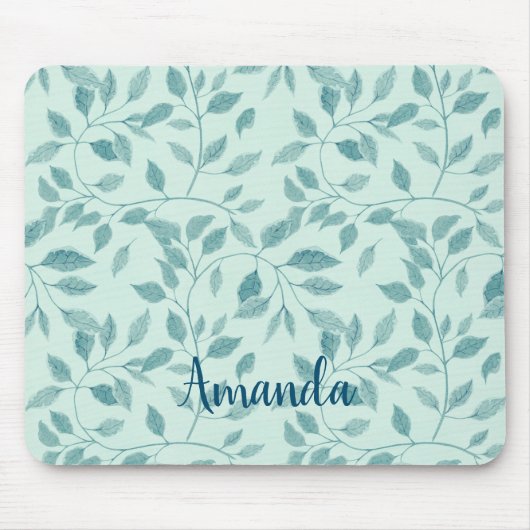 kompliziertes botanisches Muster Mousepad (Vorne)