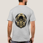 Kompliziertes Schädeldesign T-Shirt (Rückseite)