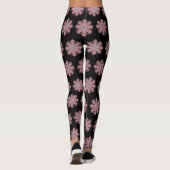 Kompliziertes Snowflake-Design Leggings (Rückseite)