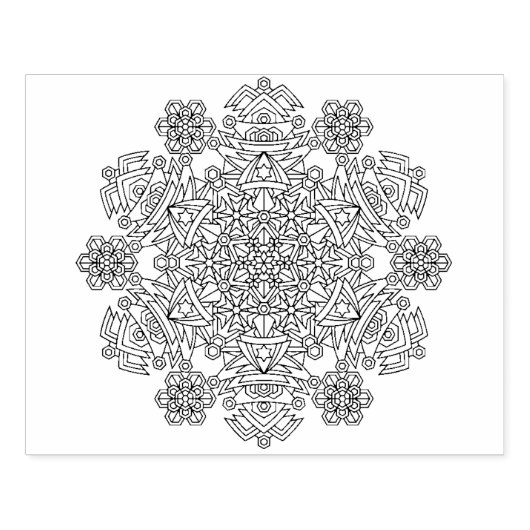 Kompliziertes Snowflake Design Riesenkautschuk Bri Gummistempel (Prägung)