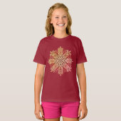 Kompliziertes Snowflake-Design T-Shirt (Vorne ganz)