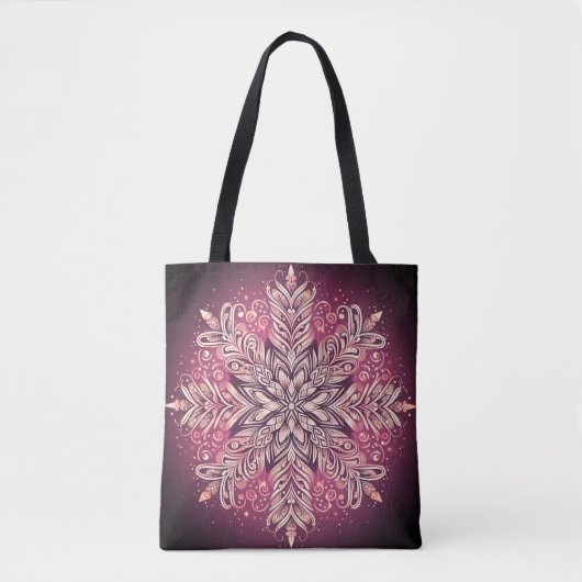 Kompliziertes Snowflake-Design Tasche (Vorderseite)