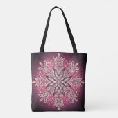 Kompliziertes Snowflake-Design Tasche (Rückseite)