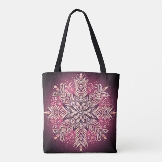 Kompliziertes Snowflake-Design Tasche (Rückseite)