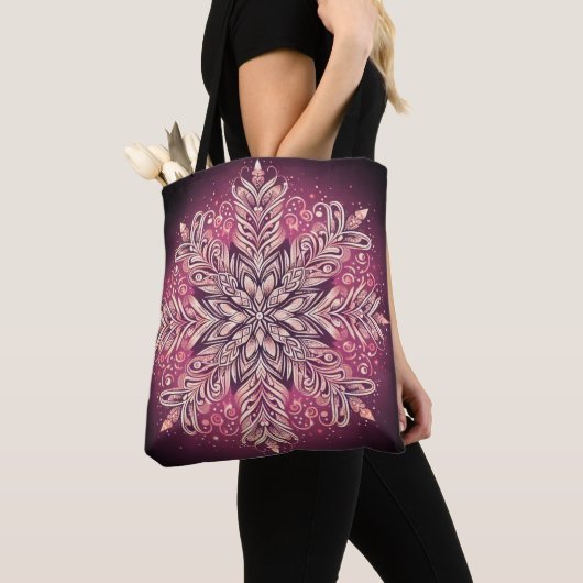 Kompliziertes Snowflake-Design Tasche (Von Nahem)
