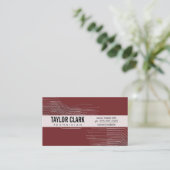 Komponenten der Leiterplatte Tief rote Variation Visitenkarte (Stehend Vorderseite)