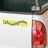 Komponieren Sie Musik Autoaufkleber (Auf Lkw)
