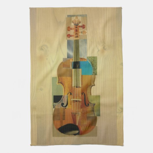 Komponierte Violine Handtuch (Vertikal)