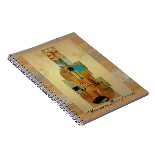 Komponierte Violine Notizblock (Rechte Seite)