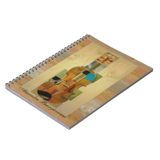 Komponierte Violine Notizblock (Linke Seite)