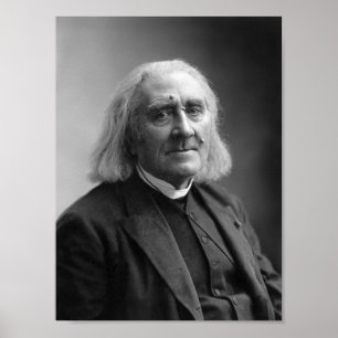 Komponist Franz Liszt Portrait - 1886 Poster