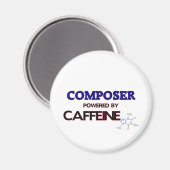 Komponist mit Koffein Magnet (Vorderseite/Rückseite)