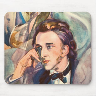 Komponist-Musiker-Porträt Frederic Chopin berühm Mousepad