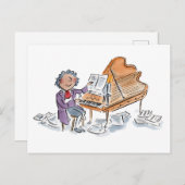 Komponist Postkarte (Vorne/Hinten)