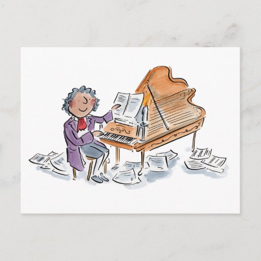 Komponist Postkarte (Vorderseite)