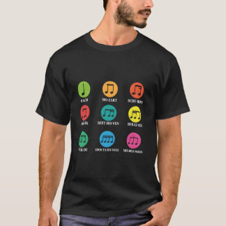 Komponisten Al Music Musical Notes T-Shirt