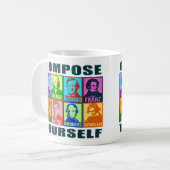 Komponisten für klassische Musik | PopArt-Tasse Kaffeetasse (Vorderseite Links)