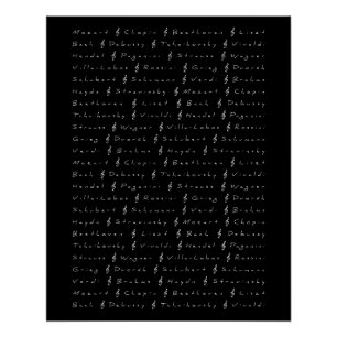 Komponisten für klassische Musik Poster