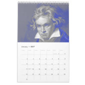 Komponisten Kalender - Symphony in Blue & Grey (Jan 2027)