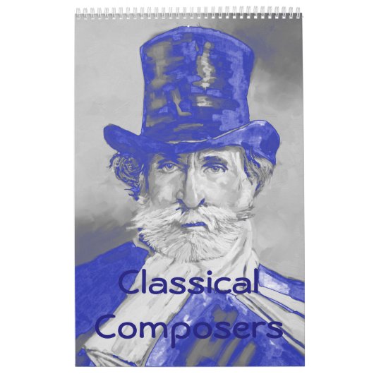 Komponisten Kalender - Symphony in Blue & Grey (Titelbild)