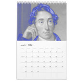 Komponisten Kalender - Symphony in Blue & Grey (Mär 2026)