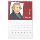 Komponisten Portraits, Modern Style, 2026 Kalender (Feb 2026)