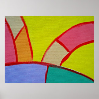 Komposition #11A von Michael Moffa Poster