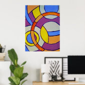 Komposition #14 von Michael Moffa Poster (Heimbüro)