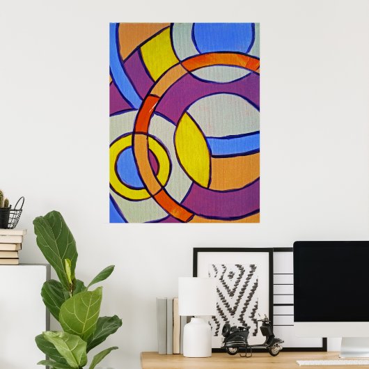 Komposition #14 von Michael Moffa Poster (Heimbüro)