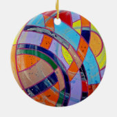 Komposition #15 von Michael Moffa Keramik Ornament (Hinten)