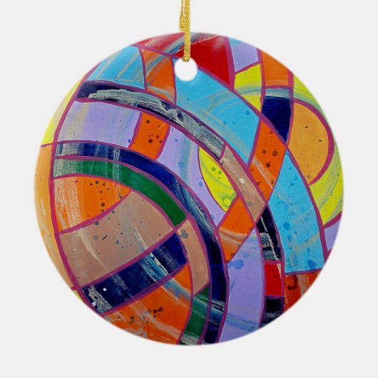 Komposition #15 von Michael Moffa Keramik Ornament (Hinten)