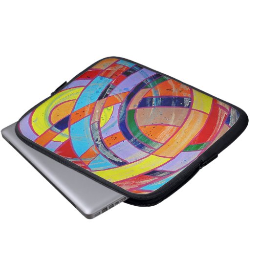 Komposition #15 von Michael Moffa Laptopschutzhülle (Vorne Knopf)