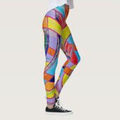 Komposition #15 von Michael Moffa Leggings (Rechts)