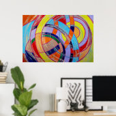 Komposition #15 von Michael Moffa Poster (Heimbüro)