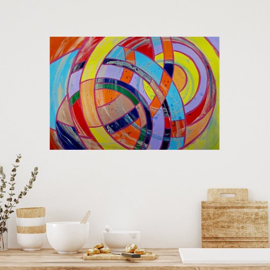 Komposition #15 von Michael Moffa Poster (Küche)