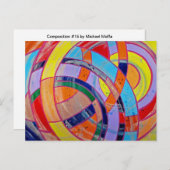 Komposition #15 von Michael Moffa Postkarte (Vorne/Hinten)