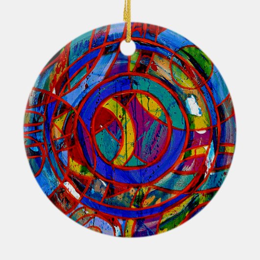 Komposition #17 von Michael Moffa Keramik Ornament (Hinten)