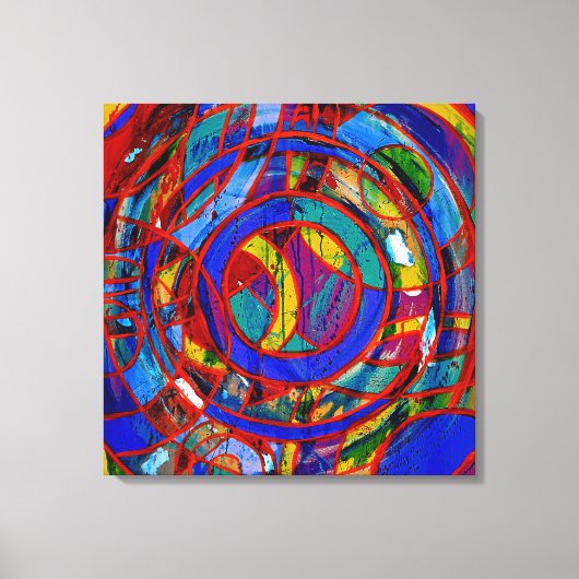 Komposition #17 von Michael Moffa Leinwanddruck (Vorderseite)