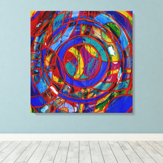 Komposition #17 von Michael Moffa Leinwanddruck (Insitu (Holzboden))