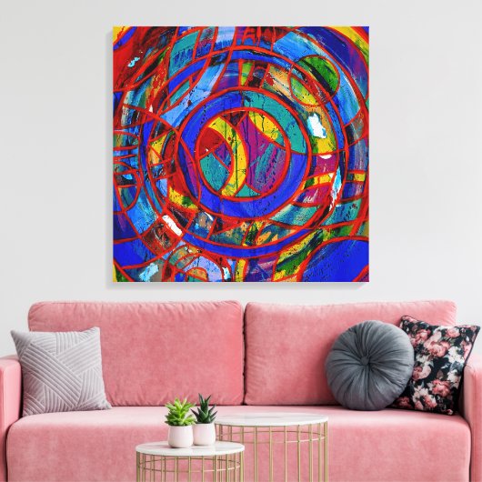 Komposition #17 von Michael Moffa Leinwanddruck (Insitu (Wohnzimmer))