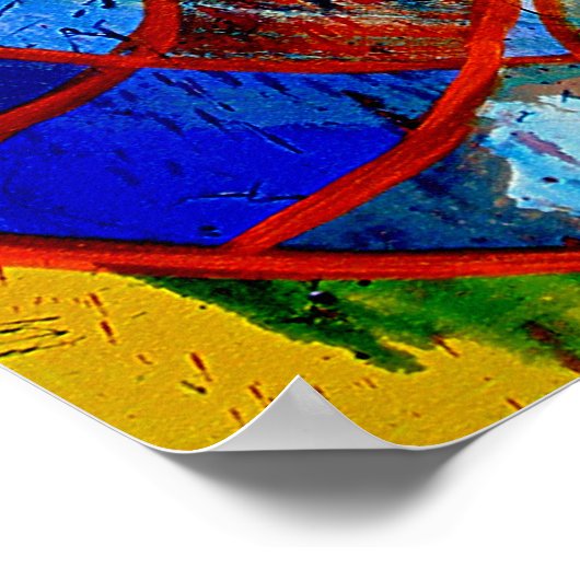 Komposition #17 von Michael Moffa Poster (Ecke)