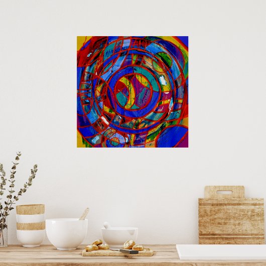 Komposition #17 von Michael Moffa Poster (Küche)