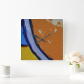 Komposition #1A von Michael Moffa Quadratische Wanduhr (Zuhause)